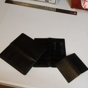 Check book covers and card case